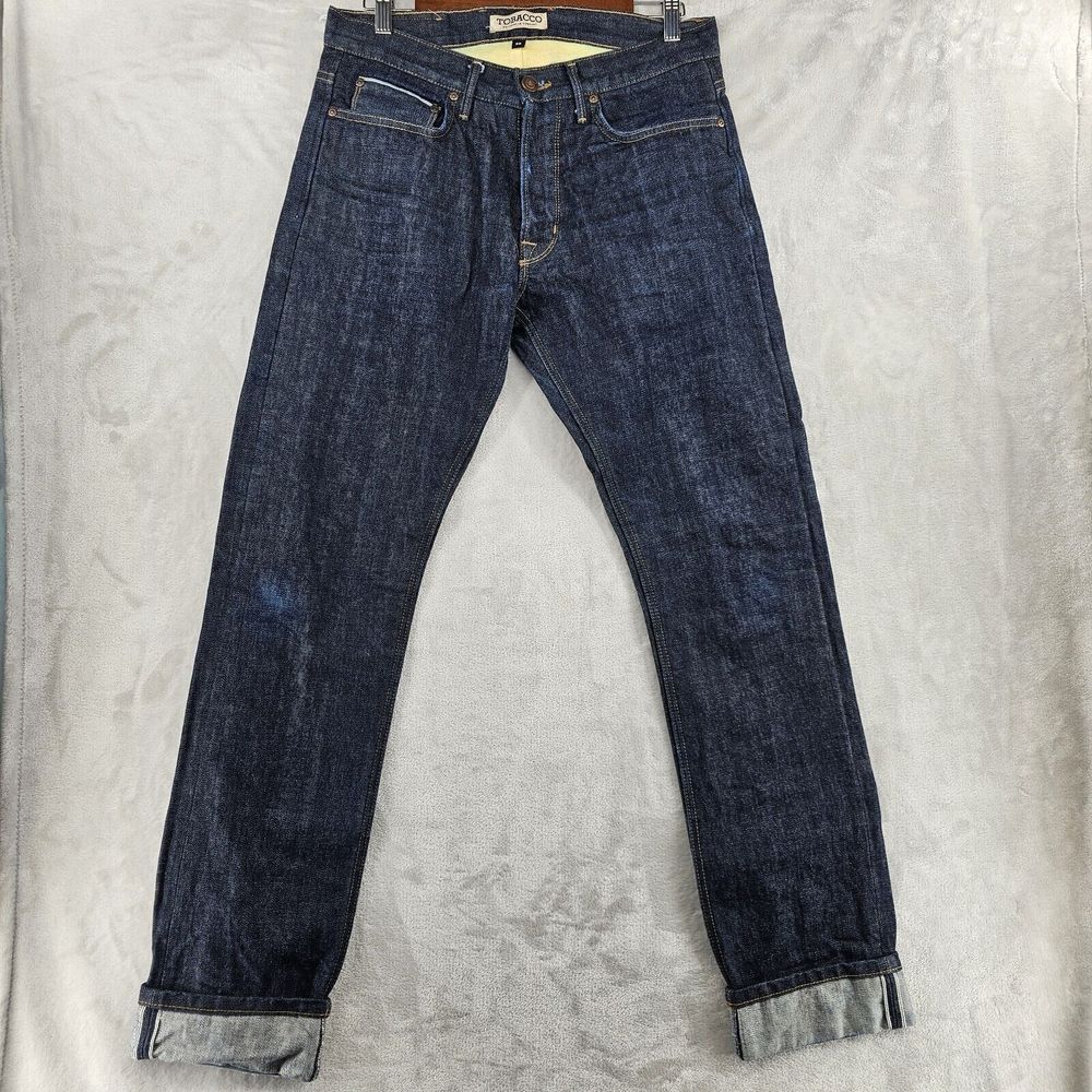 Tobacco Motorwear Selvedge 100% Kevlar DuPont Denim Jeans Size 32x34 Indigo USA